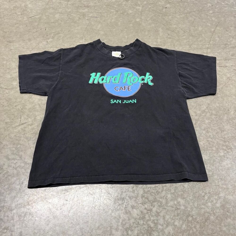 Hard-rock-cafe Women's Black and Grey T-shirt